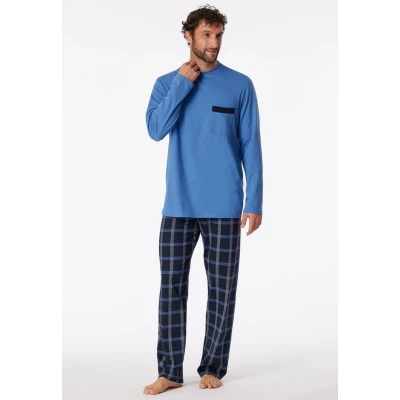 Afbeelding van Schiesser Comfort SET Pyjama, Heren, Maat: 62, Atlantikblau