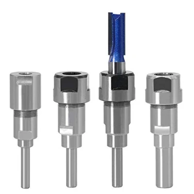 Afbeelding van 1PC 1/4 Inch 8mm 1/2 Schacht Router Bit Verlengstuk Converter Collet Extension Chuck Graveermachine Accessoires Frees for Hout/93