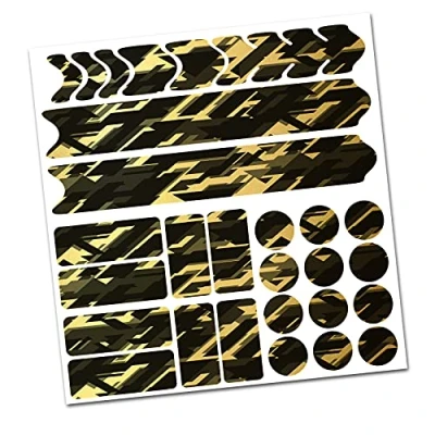 Afbeelding van AlphaShield framebescherming voor fiets, foliestickers, carbon, MTB/BMX, lakbescherming, R159, R161 (17 Future goud metallic)