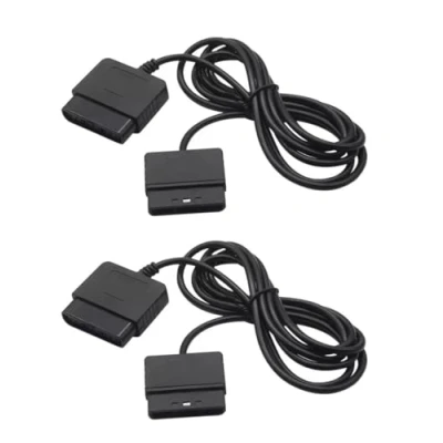 Afbeelding van 2 verlengkabels controllerverlenging voor Playsation PS2 controller analoge gamepad verlenging