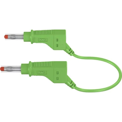 Afbeelding van Stäubli XZG425/SIL Veiligheidsmeetsnoer [Banaanstekker 4 mm Banaanstekker mm] 2.00 m Groen 1 stuk(s)