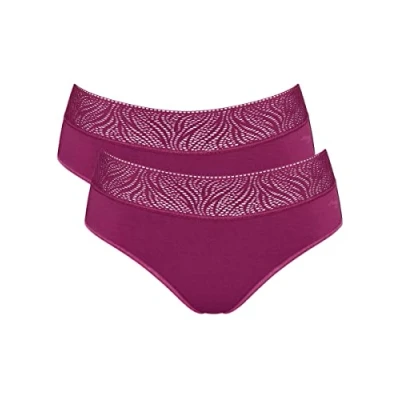 Afbeelding van Sloggi 2 pack Menstruatie ondergoed Period pant hipster light M Bordeaux