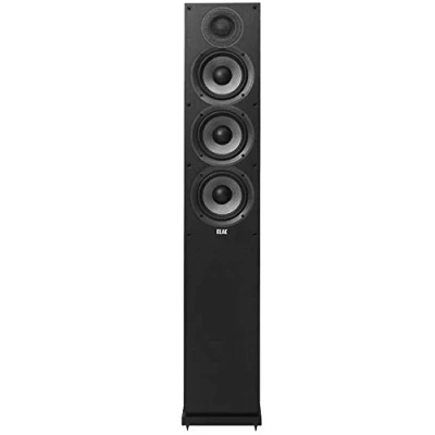 Afbeelding van ELAC Debut 2.0 staande luidspreker F5.2, box voor muziekweergave via stereo installatie, 5.1 surround soundsysteem, uitstekend geluid en hoogwaardig design, 3 weg luidspreker, zwart decor