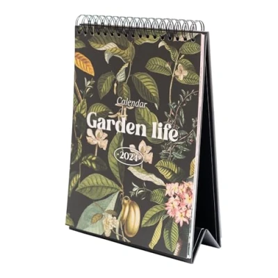 Afbeelding van Kokonote Kalender 2024 Garden LIfe Bureaukalender 12 maanden met fsc certificaat