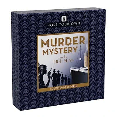 Afbeelding van Talking Tables Herbruikbaar moord Mystery spel dood op volle zee, interactief spelenacht familiediners, lost de misdaad op, detective aanwijzingen leeftijd 16+, 5 12 spelers, Host HIGHSEA