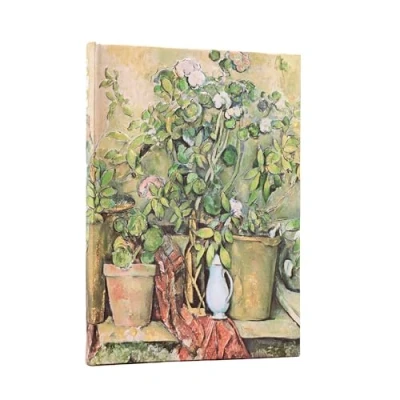 Afbeelding van Paperblanks Cezanne&#039;s Terracotta Pots and Flowers Address Books MIDI Book Elastic Band 144 Pg 120 GSM