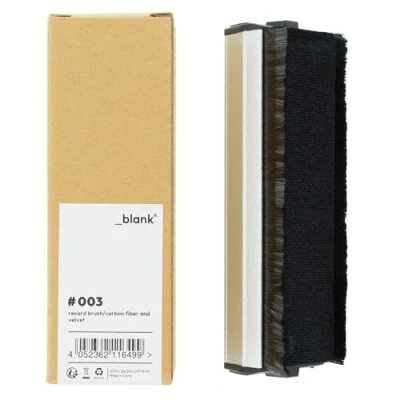 Afbeelding van _blank #003 Platenborstel Koolstofvezel en fluweel Antistatisch Zwart