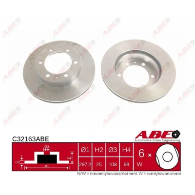 Afbeelding van ABE Remschijven C32163ABE