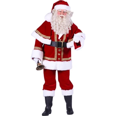 Afbeelding van Kerstman kostuum Deluxe Fluweel met cape Maat L = XL