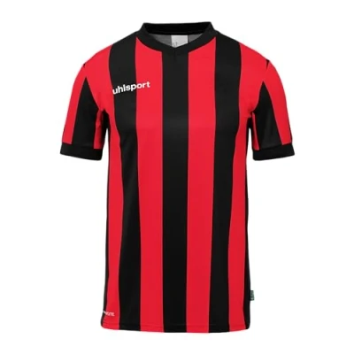 Afbeelding van Uhlsport Stripe 2.0 Shirt Korte Mouw Kinderen Zwart / Rood Maat: 140