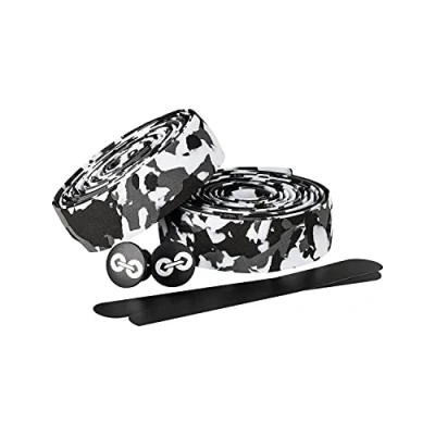 Afbeelding van Fietsstuurband, incl. montageband en eindstop (standaard), Kleur:camo zwartwit
