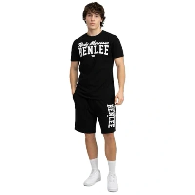 Afbeelding van BENLEE Heren T Shirt &amp; Shorts Set Regular Fit SURRY, Zwart/Wit, XXL