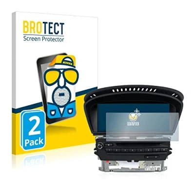 Afbeelding van BROTECT (2 Stuks) Antireflecterende Beschermfolie voor BMW 3 E93 2011 CIC professional navigation Anti Glare Screen Protector, Mat, Ontspiegelend