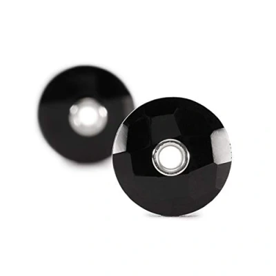 Afbeelding van Trollbeads TSTEA 00014 Oorbellen Hangers Zwarte Onyx zilver