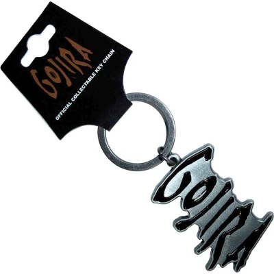 Afbeelding van Gojira Logo Sleutelhanger Zilverkleurig/Zwart