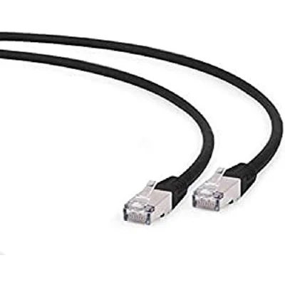 Afbeelding van S/FTP Cat6A patchkabel LSZH, zwart 1 meter