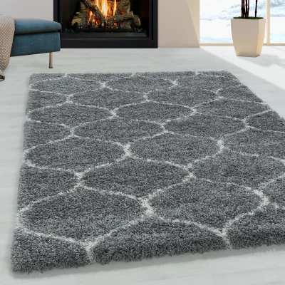 Afbeelding van Opera Soft Shaggy Hoogpolig Vloerkleed Grijs 200x290 cm