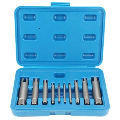 Afbeelding van Tap Extractor, Broken Head Screw Remover Stripped Extractor Set High Speed ​​Steel(10Pcs)