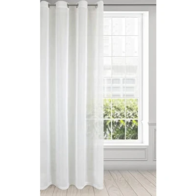 Afbeelding van Gordijn, voile, glad, transparant, oogjes, doorzichtig, hoogwaardig, slaapkamer, woonkamer, elegant, stijlvol
