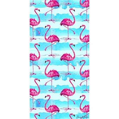 Afbeelding van Miracle Home. Microfiber Beach Towel Flamencos, 100% Polyester, 75 X 145 Cm. 11804