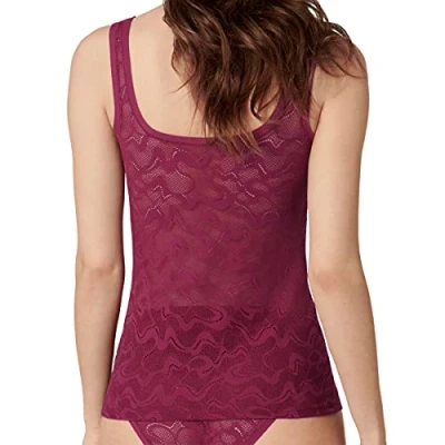 Afbeelding van sloggi Dames GO Allround Lace Shirt 01 Ondergoed, Dark Wine, Eén maat
