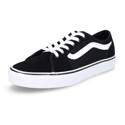Afbeelding van Vans Men Filmore Decon Suede Canvas Black White Schoenmaat 42