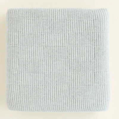 Afbeelding van Hvid Wollen dekentje Ivy light grey