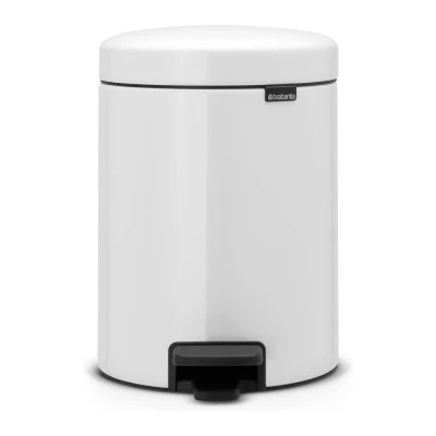 Afbeelding van Brabantia Pedaalemmer 5 liter NewIcon wit
