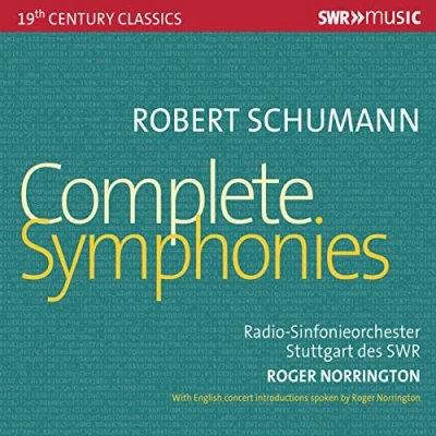 Afbeelding van Radio Sinfonieorchester Stuttgart Des SWR, Roger Norrington Schumann: Complete Symphonies (2 CD)