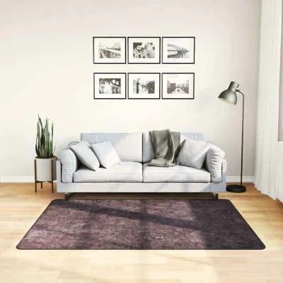 Afbeelding van Vloerkleed wasbaar anti slip 120x170 cm antracietkleurig