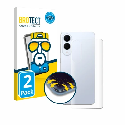 Afbeelding van BROTECT Screenprotector voor Samsung Galaxy S25 Edge (Achterkant) Folie Beschermfolie transparant volledig dekking (2 Stuks)