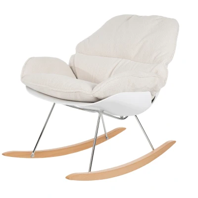 Afbeelding van Puur Morö fauteuil teddy offwhite Stof