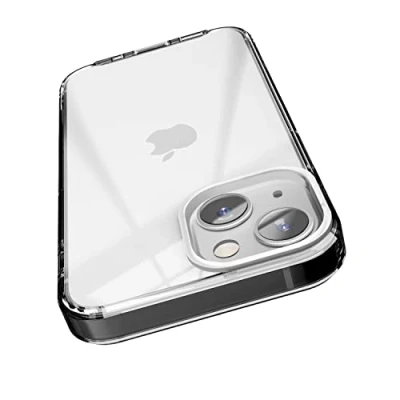 Afbeelding van elago Hybrid Clear Case Compatibel met iPhone 13 Mini Hoesje (5.4&quot;) PC + TPU Hybride Technologie, Anti Vergelende, Schokbestendige Bumper, Full Body Bescherming (Zwart)