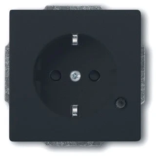 Afbeelding van Abb busch jaeger wandcontactdoos ra centraalplaat bedrijfsled inbouw f antraciet 2cka002013a5457