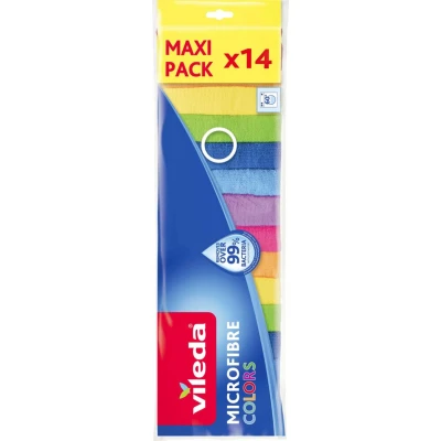 Afbeelding van 8x Vileda Microvezeldoek Colors 14 stuks