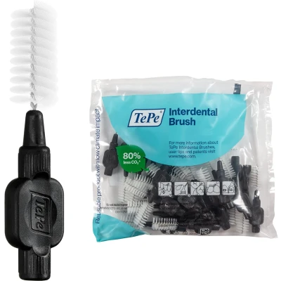 Afbeelding van TePe Zwart 25 stuks Interdentale Ragers origineel 1.5 mm Voordeelverpakking