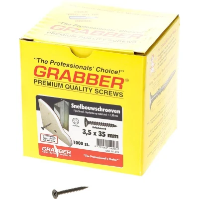 Afbeelding van Grabber gipsplaatschroef fijn 3.5 x 35 mm 1000 stuks