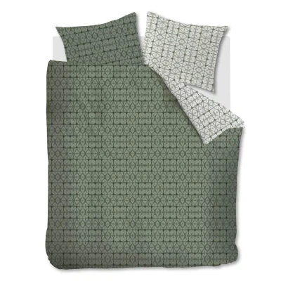Afbeelding van Snoozing Celia Dekbedovertrek Lits jumeaux 240x200/220 cm Green
