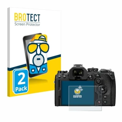 Afbeelding van BROTECT (2 Stuks) Antireflecterende Beschermfolie voor Olympus OM 1 2022 Anti Glare Screen Protector, Mat, Ontspiegelend