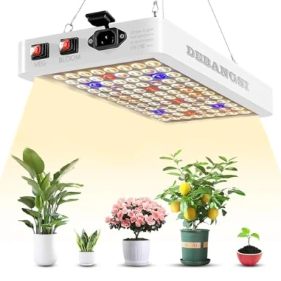 Afbeelding van 1000W Full Spectrum LED Grow Light Plant Lamp met dubbele schakelaar Veg/Bloom, 4566LM UV IR, Double Chips Lamp, voor serre en kamerplanten, groenten bloemen groeien