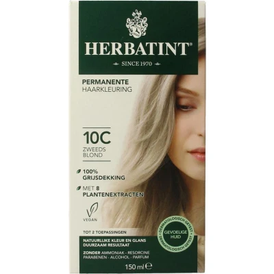 Afbeelding van Herbatint Haarverf Gel 10C Zweeds Blond