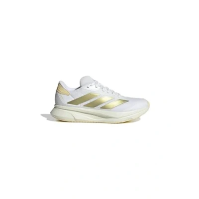 Afbeelding van adidas Performance Duramo SL2 Hardloopschoenen voor op de weg, Dames, Maat: 37 1/3, Footwear white/gold metallic/orange tint Textiel/ synthetisch