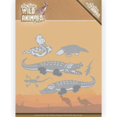 Afbeelding van Crocodile Wild Animals Outback Cutting Die by Amy Design