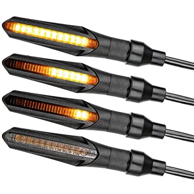 Afbeelding van SimdaPro Universal Led Running Light knipperlicht E goedgekeurd sequentieel waterdicht IP67 Zwart 12 V Effect Mini Link ECE V5