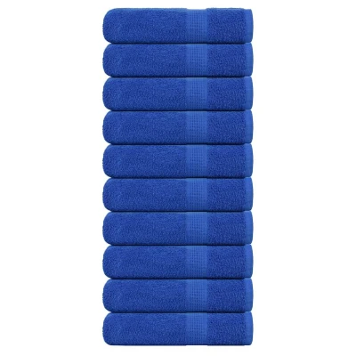 Afbeelding van vidaXL Handdoeken 10 st 50x100 cm 360 g/m² 100% katoen blauw
