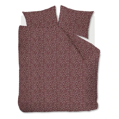 Afbeelding van Dekbedovertrek Ambiante Harley Dark Red Satijn 200 x / 220 cm 2 Persoons
