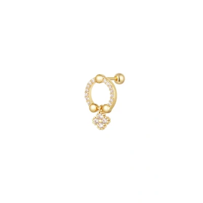 Afbeelding van Piercing ringetje Sparkle collectie Goud Koper