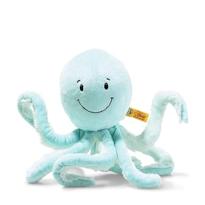 Afbeelding van Steiff SOFT Cuddly Friends Ockto Oktopus Knuffel voor kinderen, Maat: One Size, Light blue