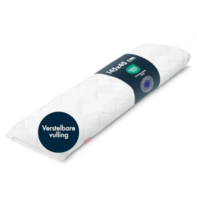 Afbeelding van Blumtal Zijslaper Kussen 40 x 145 cm Oeko TEX gecertificeerd Borstvoedingskussen Zwangerschapskussen met aanpasbare vulling Comfortkussen voor Volwassenen Lichaamskussen