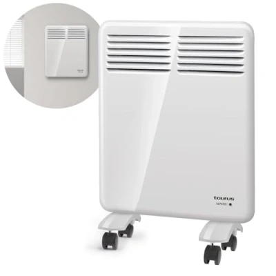 Afbeelding van Taurus CHTA 500 Elektrische convector W, IP24 voor gebruik in de badkamer, wandhouder, digitaal display, programmeerbaar, verwarmingsbeveiliging, sensor &quot;open raam&quot;, wit